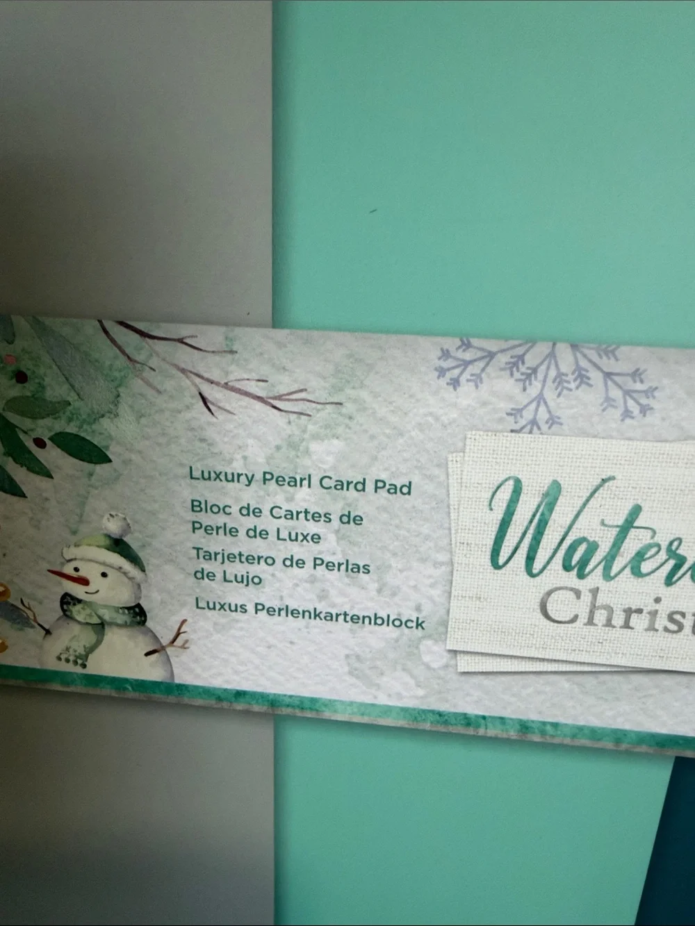 Crafters Companion Watercolour Christmas Paper Pad and Luxury Pearl Card Pack